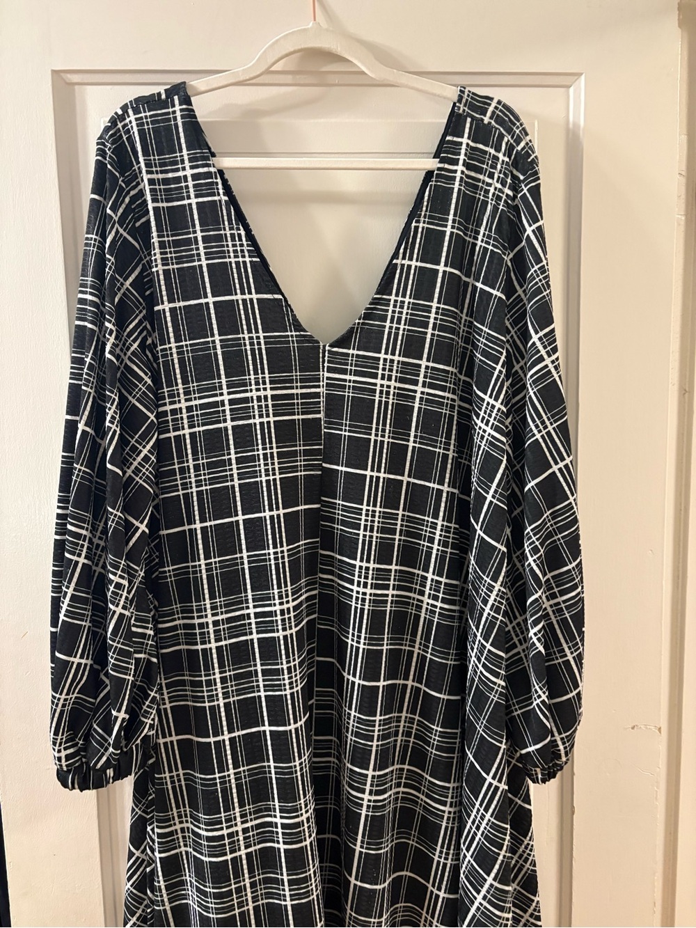 ASOS Plaid Print Trapeze Dress - Picture 6 of 9
